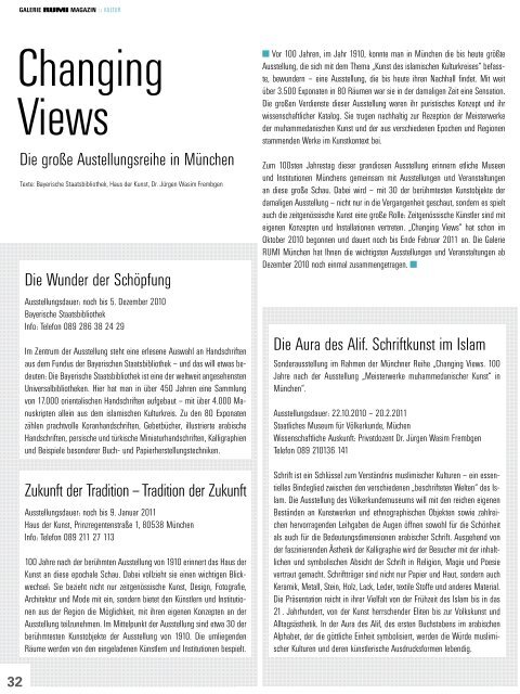 RUMI Magazin Ausgabe 1