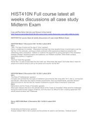 HIST410N Full course latest all weeks discussions all case study Midterm Exam