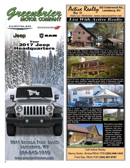 The West Virginia Daily News Real Estate Showcase & More - February 2017