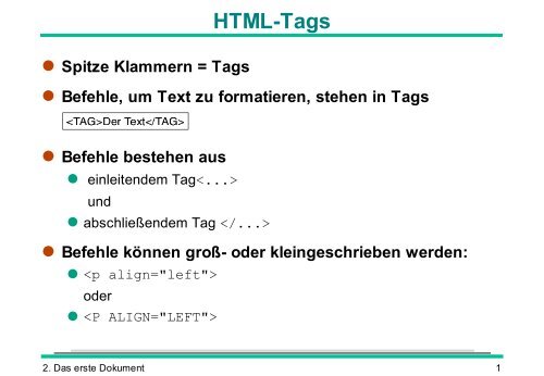 HTML-Tags - Pool Online