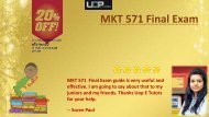 MKT 571 Final Exam University of Phoenix Pdf Download at Uop E Tutors