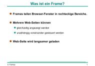 Was ist ein Frame? - Pool Online