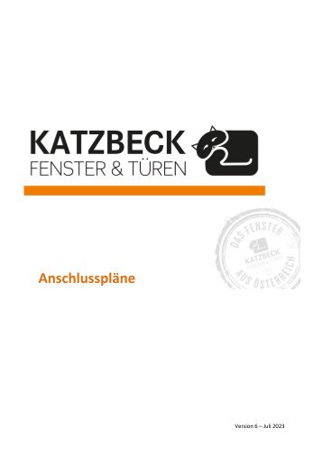 Anschlusspläne - Version 6 - Juli 2023