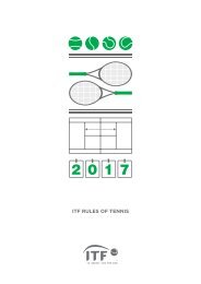 2017 ITF Rules of Lawn Tennis