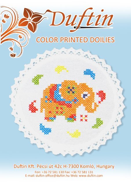 Color Printed Doilies - DUFTIN