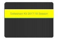 Sidlesham FC Kit 2017