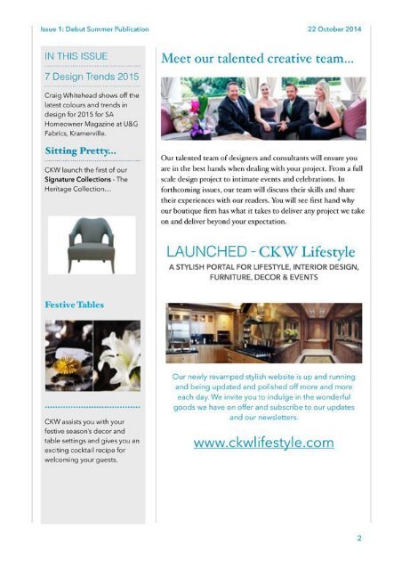 CKW Lifestyle Magazine