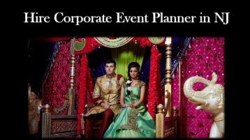 Hire Corporate Event Planner in NJ