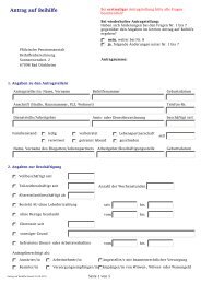 Antrag auf Beihilfe - Pfälzische Pensionsanstalt