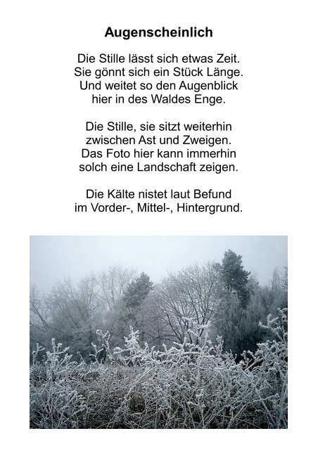 Momente der Stille