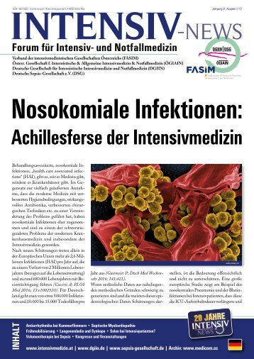 01 Nosokomiale Infektion Achillesferse der Intensivmedizin