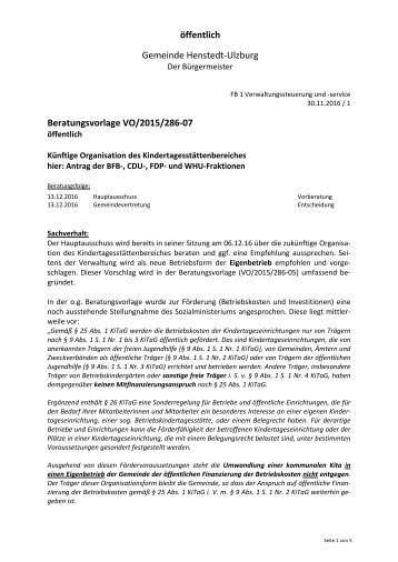 Beratungsvorlage VO2015286-07