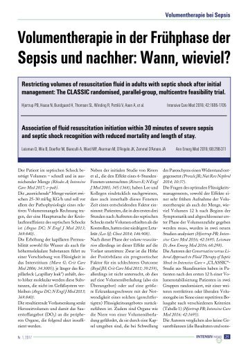 07 Volumentherapie in der Frühphase der Sepsis