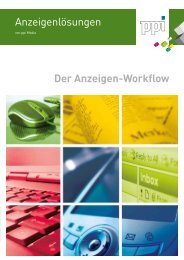Der Anzeigen-Workflow Anzeigenlösungen - ppi Media GmbH