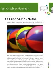AdX und SAP IS-M/AM Medienübergreifende ... - ppi Media GmbH