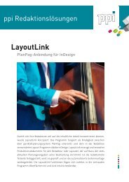LayoutLink PlanPag-Anbindung für InDesign - ppi Media GmbH