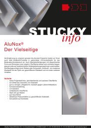 Alunox - Infoblatt fuer Stucky Produkte d