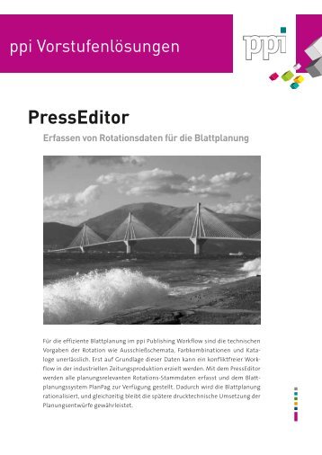 PressEditor Erfassen von Rotationsdaten für die ... - ppi Media GmbH