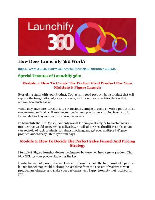 Launchify 360 Review and (MASSIVE) $23,800 BONUSES