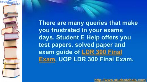 LDR 300 Final Exam With Week 5 Pdf Download via Studentehelp