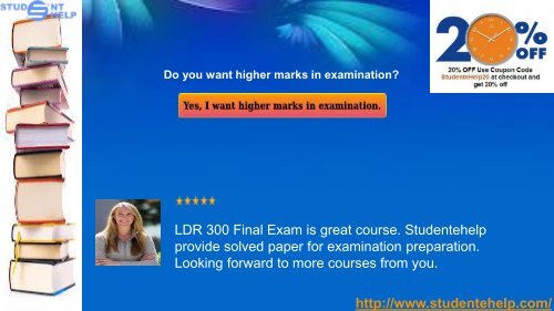 LDR 300 Final Exam With Week 5 Pdf Download via Studentehelp