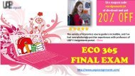 ECO 365 Final Exam 2016 Questions Download Pdf From UOP E Assignments