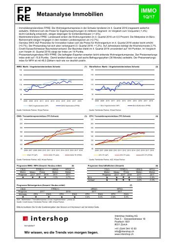 Metaanalyse Immobilien 1. Quartal 2017