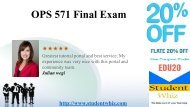 OPS 571 Final Exam 2016 Answers Free for Operation Management