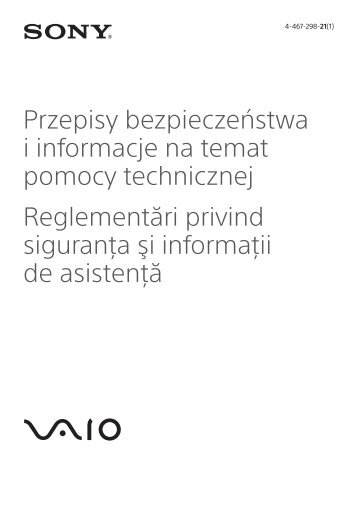 Sony VPCJ21M1E - VPCJ21M1E Documenti garanzia Russo