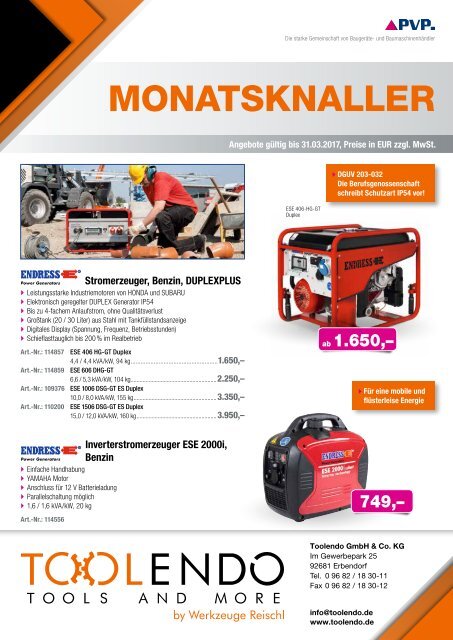 MONATSKNALLER im März