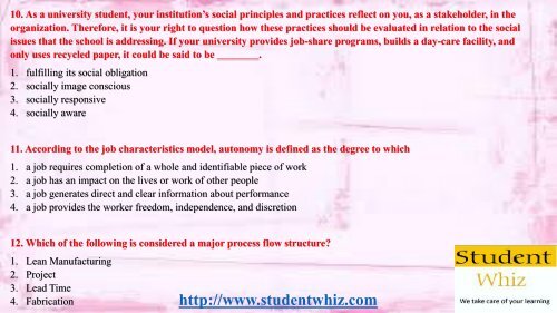 STR 581 Capstone Exam Part 1 Answers for STR 581 Final Exam Part 1