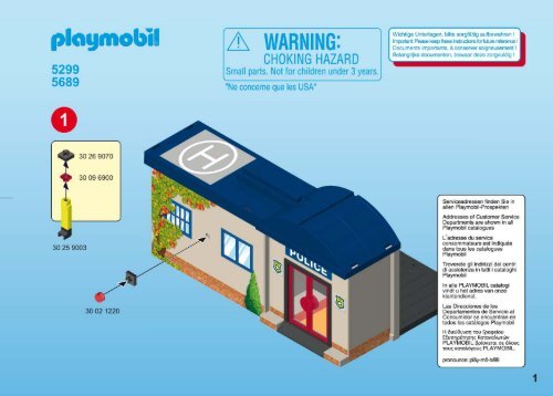 playmobil 5299 commissariat de police transportable