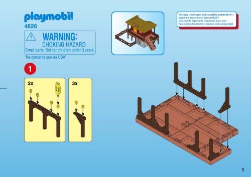 maison safari playmobil 4826 notice