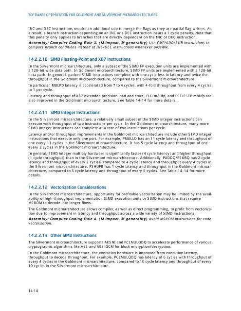 SOFTWARE OPTIMIZATION FOR