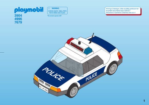 Playmobil 3904 - Notice de montage Playmobil 3904