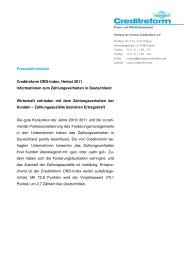 Presseinformation DRD-Index, Herbst 2011 - Creditreform Leipzig