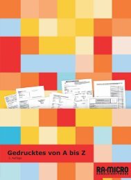 Gedrucktes von A bis Z - RA-Micro Software GmbH