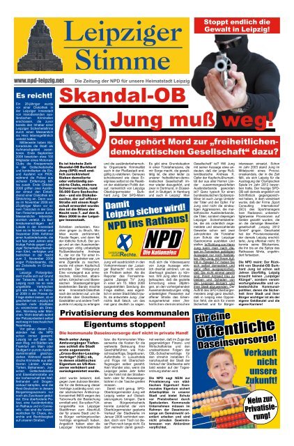 Der rechte Draht 089-89608568 7. Juni Europawahl ... - NPD-Leipzig