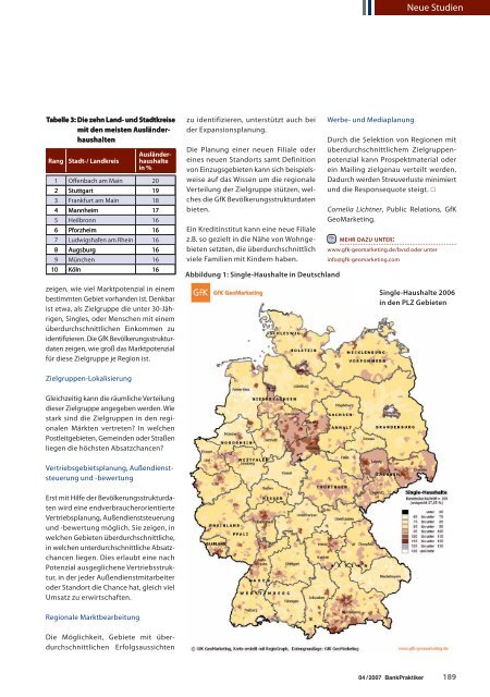 Ausgabe 04 / 2007 - BankPraktiker