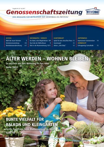 Genossenschaftszeitung - bei der Wewobau eG Zwickau