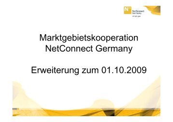 Marktgebietskooperation NetConnect Germany - Terranets bw