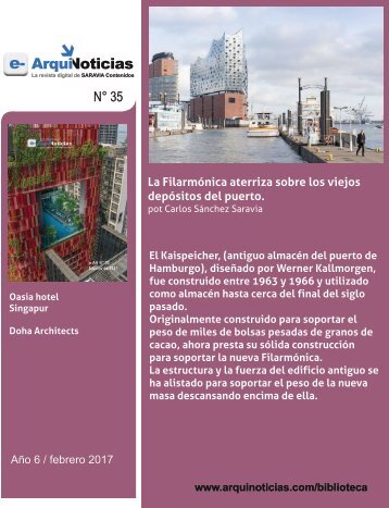 e-AN 35 N° 6 La Filarmónica aterriza sobre los viejos depósitos del puerto por Carlos Sánchez Saravia