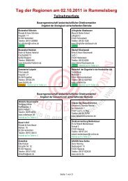 Tag der Regionen am 02.10.2011 in Rummelsberg Teilnehmerliste