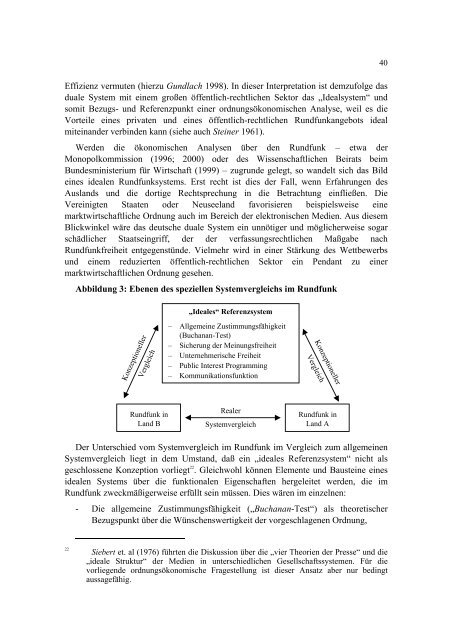 Medien im Systemvergleich - Eine ordnungsökonomische Analyse ...