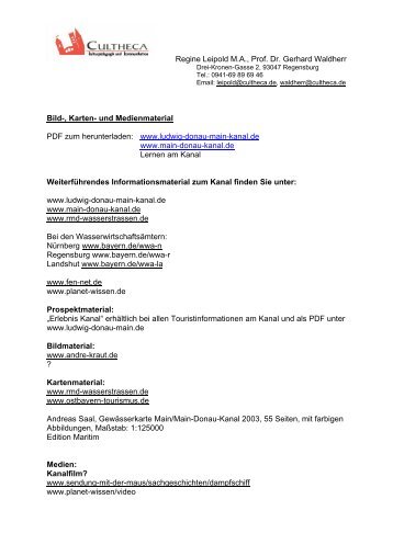 Regine Leipold M.A., Prof. Dr. Gerhard Waldherr Bild-, Karten- und ...