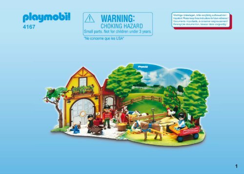 Playmobil 4167 - Notice de montage Playmobil 4167