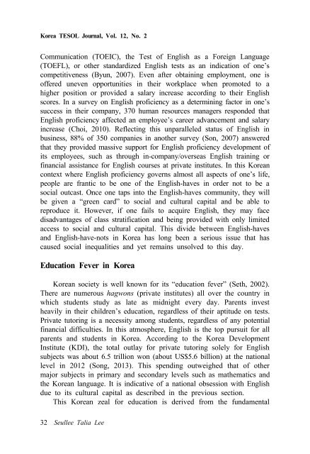 Korea TESOL Journal