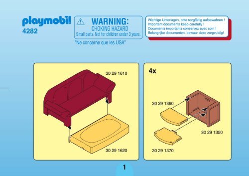 Playmobil 4282 - Notice de montage Playmobil 4282