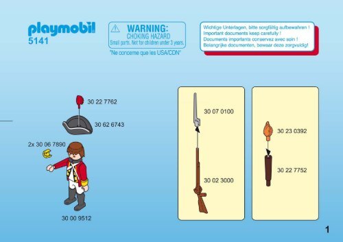 Playmobil 5141 - Notice de montage Playmobil 5141