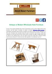 Antique or Modern Wholesale Hotel Furniture